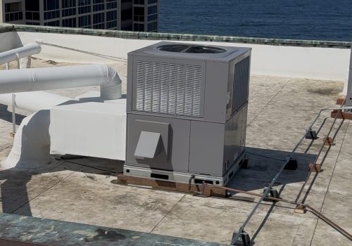 AC packaged gas electric unit installation